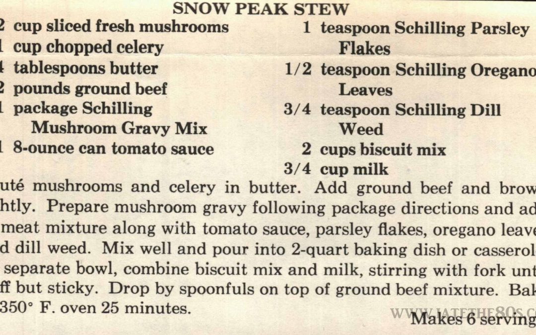 Snow Peak Stew