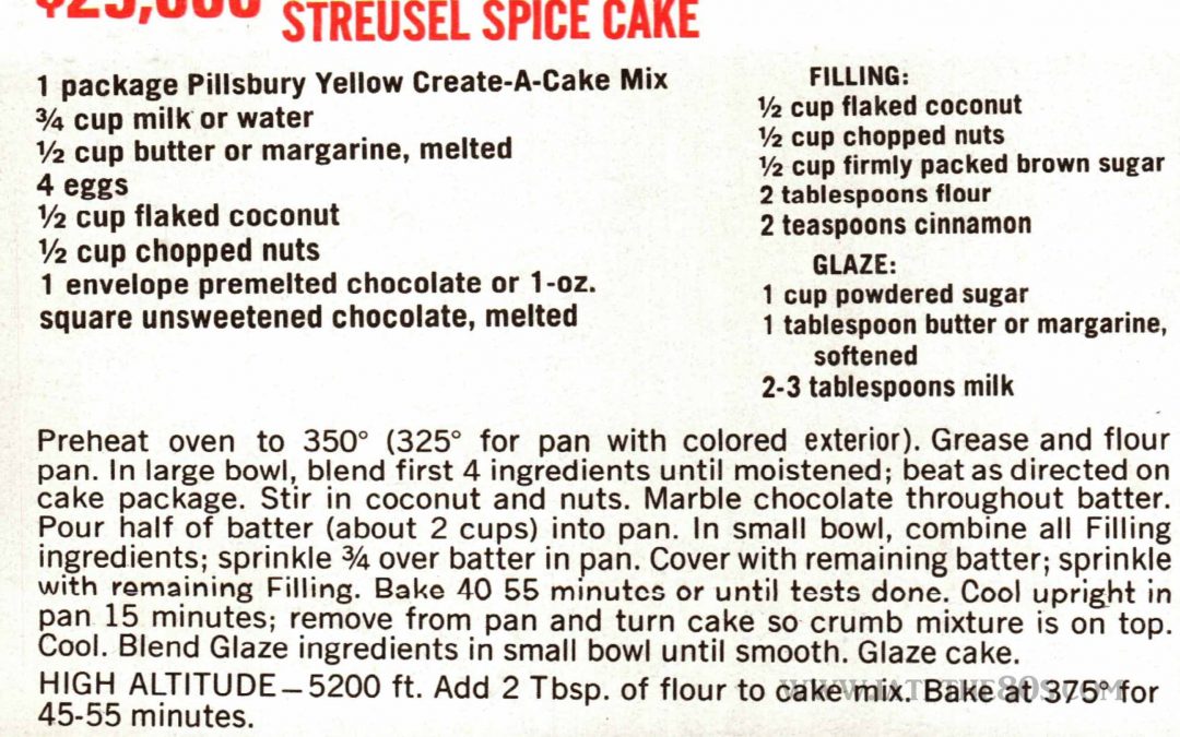 Streusel Spice Cake