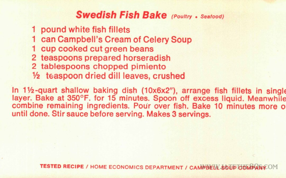 Swedish Fish Bake