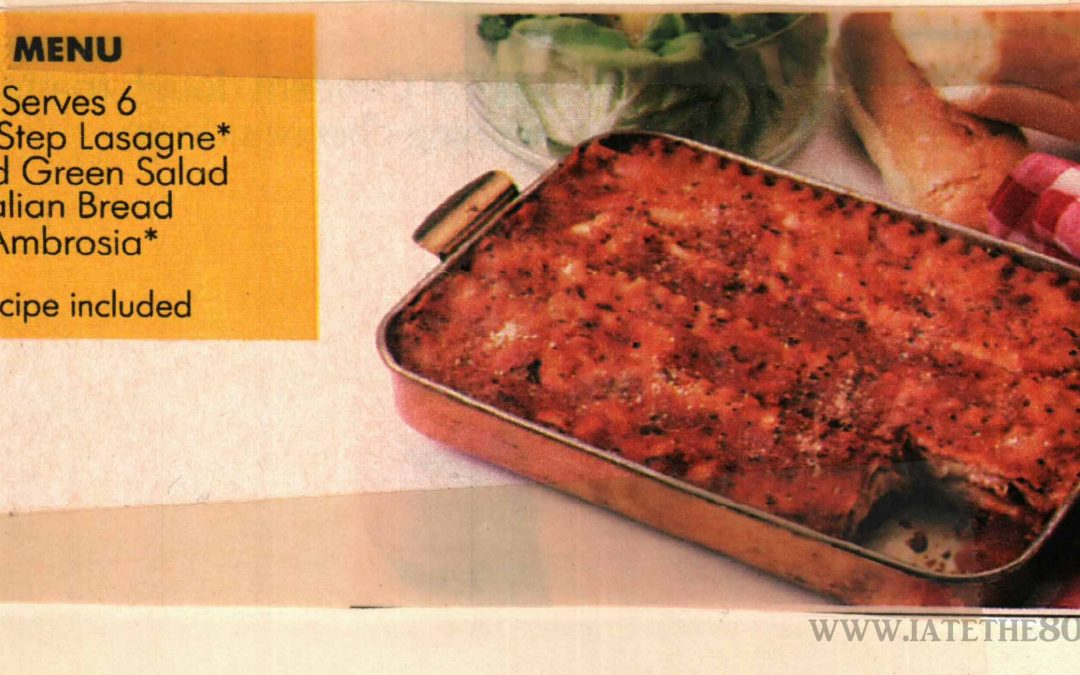 One Step Lasagne