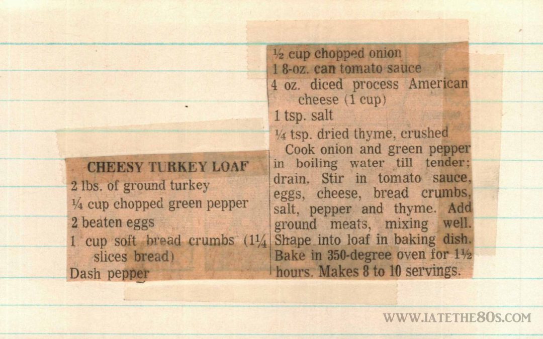 Cheesy Turkey Loaf