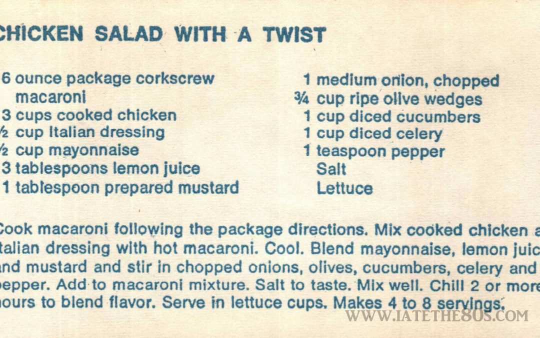 Chicken Salad With A Twist