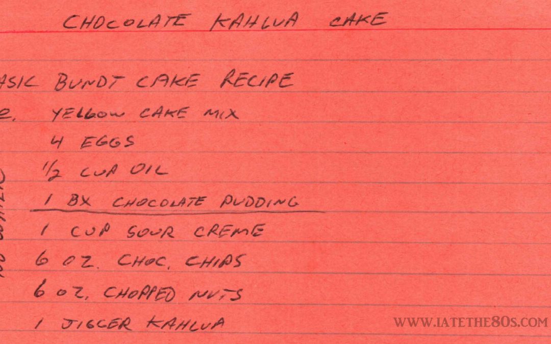 Chocolate Kahlua Cake