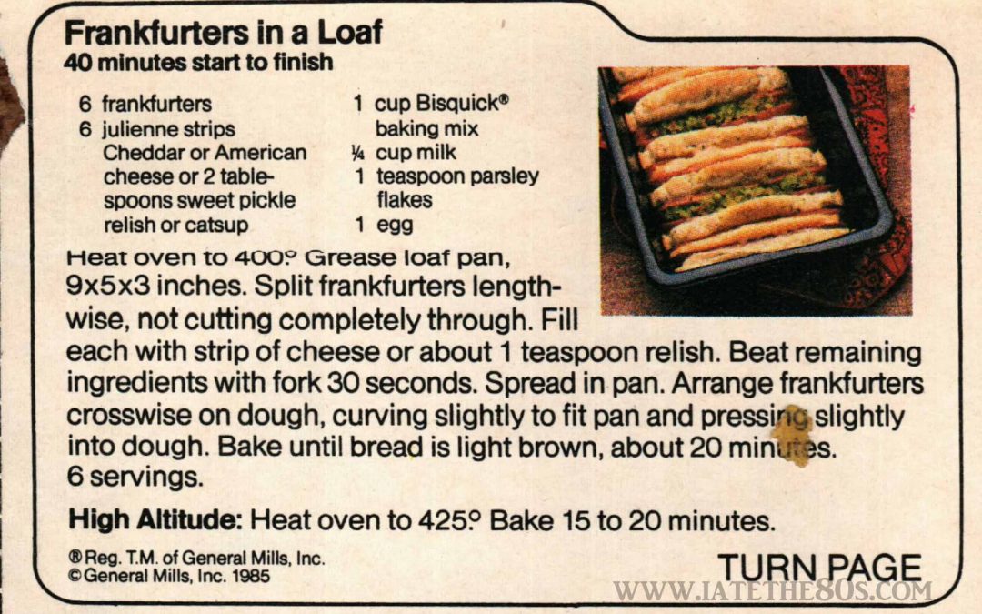 Frankfurters In A Loaf