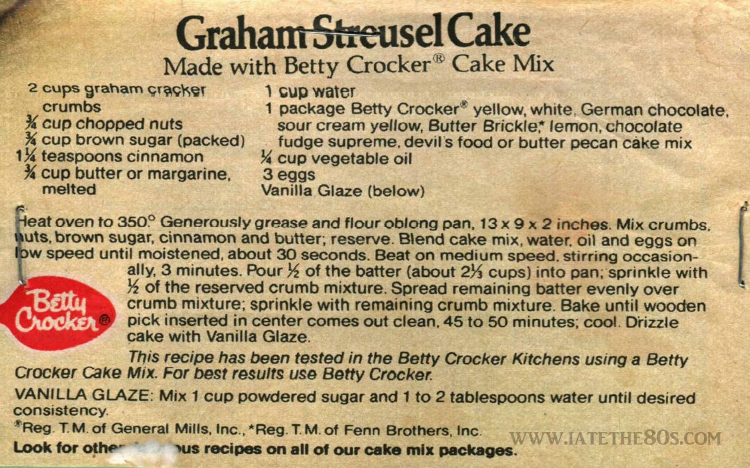 Graham Streusel Cake