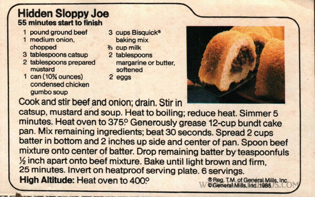 Hidden Sloppy Joe