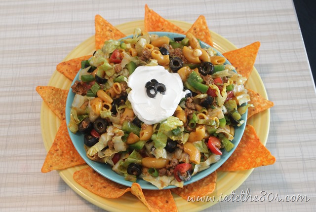 Hamburger Helper Taco Salad, 1988 – An 80’s Recipe Test