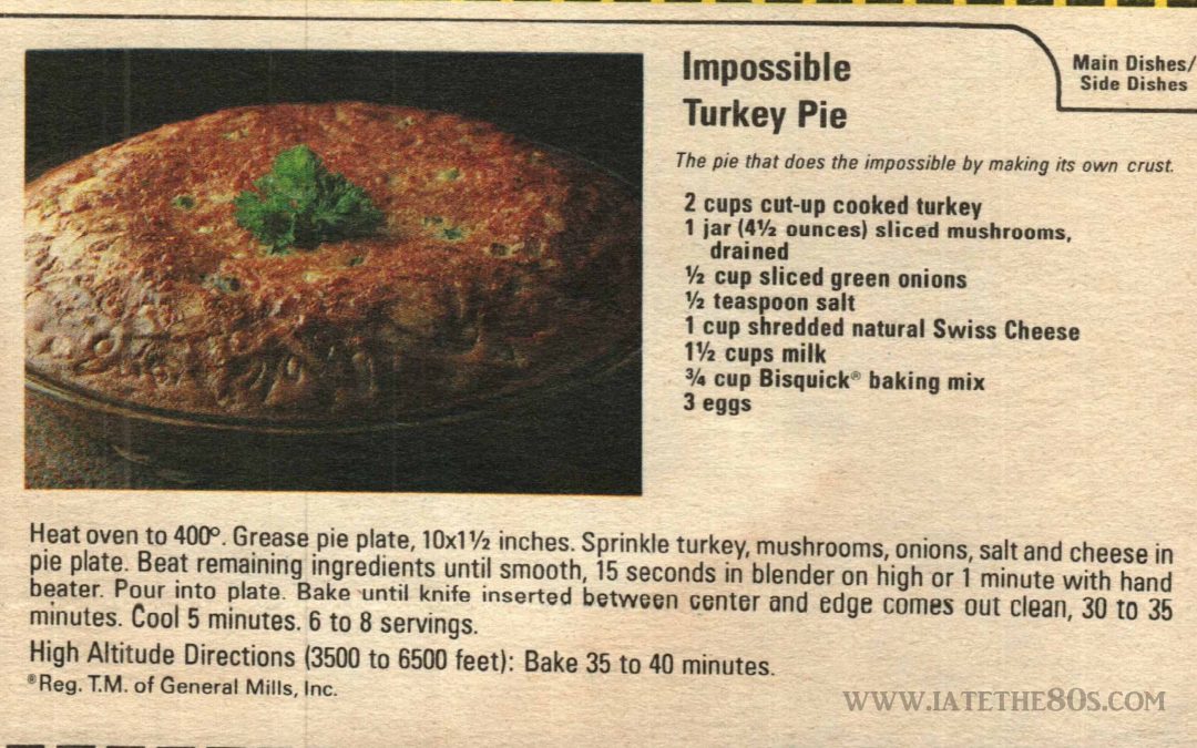 Impossible Turkey Pie