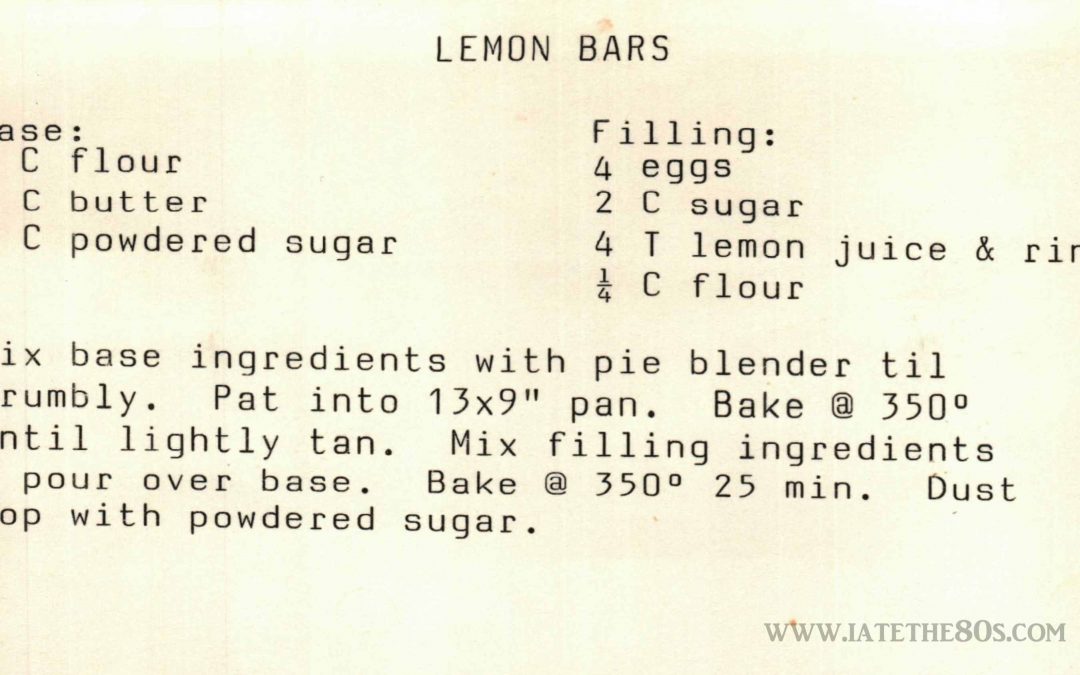 Lemon Bars