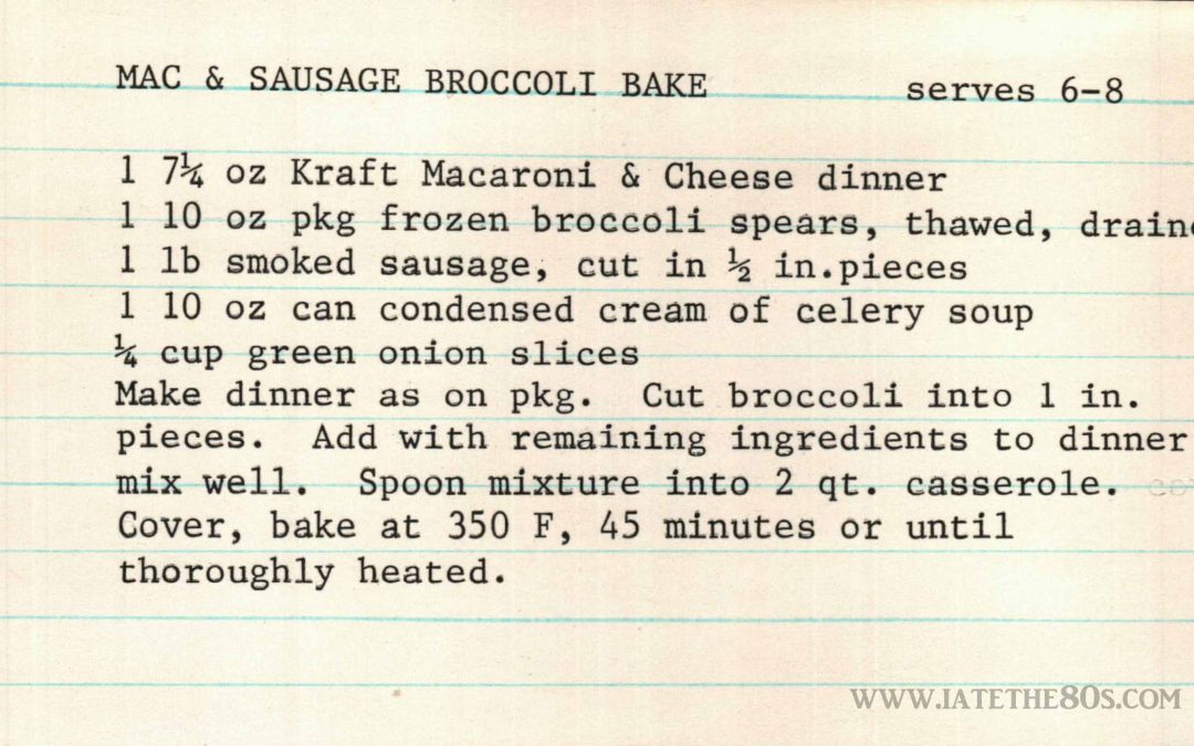Mac & Sausage Broccoli Bake