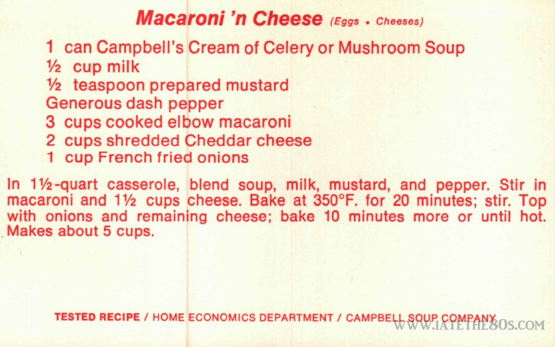 Macaroni ‘n Cheese