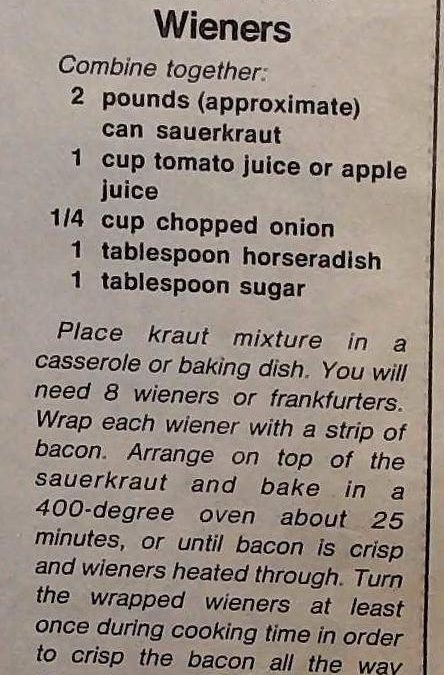 Sauerkraut & Wieners